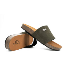 Load image into Gallery viewer, Olive Green Single - Strap Slides