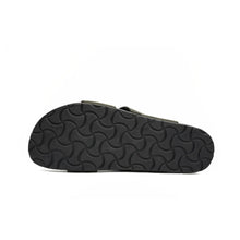 Load image into Gallery viewer, Olive Green Strap Slides