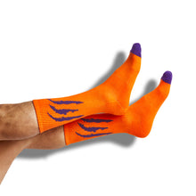 Load image into Gallery viewer, Purple / Orange Mixed Socks 4 Pack-A