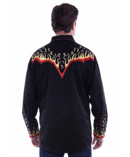 Load image into Gallery viewer, Scully Honky-Tonk Heatwave (Black/Yellow) - Men's Western Shirt