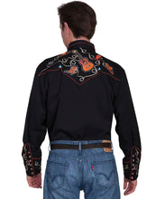 Load image into Gallery viewer, Scully Acoustic Outlaw (Black) - Men's Western Shirt
