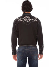 Load image into Gallery viewer, Scully Lucky Rose - Embroidered Men's Western Shirt