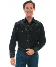 Load image into Gallery viewer, Scully Blackhorn Legend - Embroidered Men's Western Shirt