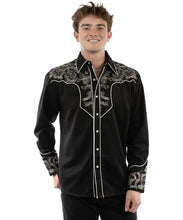 Load image into Gallery viewer, Scully Silver Scroll - Embroidered Men's Western Shirt