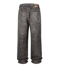 Load image into Gallery viewer, NOIR RHINESTONE DENIM