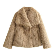 Load image into Gallery viewer, Girls and Women's Plush Lapel Winter Coat - # GIAA22310002
