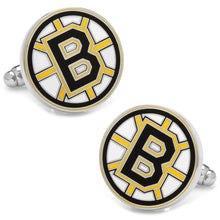 Load image into Gallery viewer, NHL Boston Bruins Cufflinks & Tie Clip Gift Set