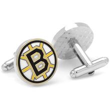 Load image into Gallery viewer, NHL Boston Bruins Cufflinks & Tie Clip Gift Set