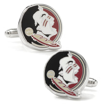 Load image into Gallery viewer, NCAA Florida State Seminole Head Cufflinks