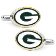 Load image into Gallery viewer, NFL Green Bay Packers Cufflinks and Tie Bar Gift Set