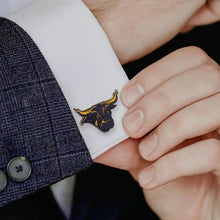 Load image into Gallery viewer, NCAA Mankato State Stomper Mascot Cufflinks