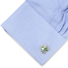 Load image into Gallery viewer, NCAA Notre Dame University Fighting Leprechaun Cufflinks