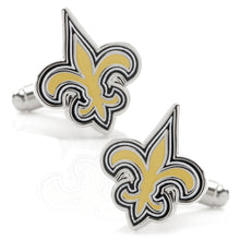 Load image into Gallery viewer, NFL New Orleans Saints Cufflinks and Tie Bar Gift Set
