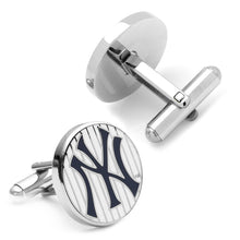 Load image into Gallery viewer, MLB New York Yankees Pinstripe Cufflinks