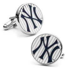 Load image into Gallery viewer, MLB New York Yankees Pinstripe Cufflinks