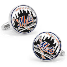 Load image into Gallery viewer, MLB New York Mets Baseball Cufflinks