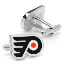 Load image into Gallery viewer, NHL Philadelphia Flyers Silver Cufflinks