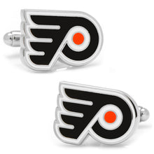 Load image into Gallery viewer, NHL Philadelphia Flyers Silver Cufflinks