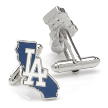 Load image into Gallery viewer, MLB LA Dodgers State Shaped Cufflinks