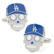 Load image into Gallery viewer, MLB LA Dodgers Sugar Skull Cufflinks