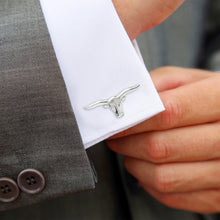 Load image into Gallery viewer, Longhorn Steer Cufflinks