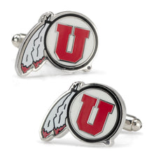 Load image into Gallery viewer, NCAA University of Utah Utes Cufflinks