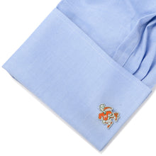Load image into Gallery viewer, NCAA University of Miami Hurricanes Throwback Cufflinks