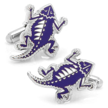 Load image into Gallery viewer, NCAA TCU Horned Frog Throwback Cufflinks