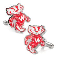 Load image into Gallery viewer, NCAA University of Wisconsin Badgers Throwback Cufflinks