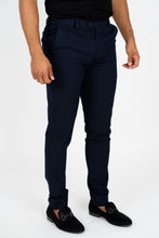 Load image into Gallery viewer, Heath Men's Navy Super Slim Dress Pants