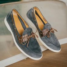 Load image into Gallery viewer, Men's Blue Suede Barca Yacht Loafer