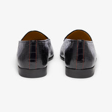 Load image into Gallery viewer, Men's Black Full Croc Milano Loafer