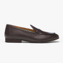 Load image into Gallery viewer, Men's Dark Brown Leather Milano Loafer