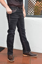 Load image into Gallery viewer, Holt Kid's Black Slim Boot Cut Jeans