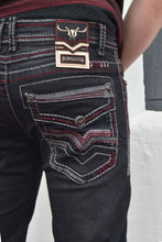 Load image into Gallery viewer, Holt Kid's Black Slim Boot Cut Jeans