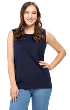 Load image into Gallery viewer, Women's Classic Relaxed Fit Cotton blend Sleeveless Tank Top