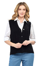 Load image into Gallery viewer, Womens Button Front Cable Knit Cardigan Sweater Vest