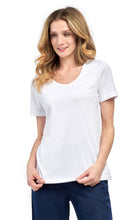 Load image into Gallery viewer, Women's Perfect Short-Sleeve V-Neck Tee Shirt - Cotton blend and Wrinkle Resistant