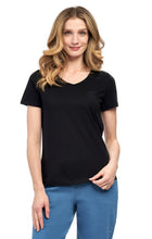 Load image into Gallery viewer, Women's Perfect Short-Sleeve V-Neck Tee Shirt - Cotton blend and Wrinkle Resistant