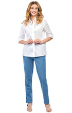 Load image into Gallery viewer, Womens Regular Fit 3/4 Sleeve Button Down Collared Camp Shirt