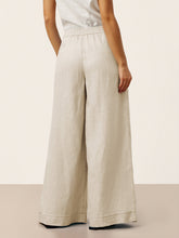 Load image into Gallery viewer, 100% Linen Sculpted Pleat Elasticated Back Relaxed Pants VERIDIANA
