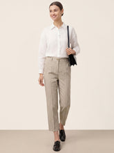 Load image into Gallery viewer, Linen Tailored Straight Cropped Pants LOGAN