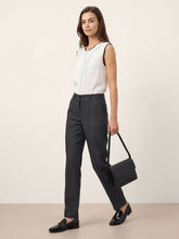 Load image into Gallery viewer, Linen Tailored Straight Full Length Pants LANDON
