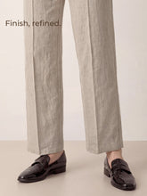 Load image into Gallery viewer, Linen Tailored Wide Leg Full Length Pants LEIGHTON