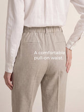 Load image into Gallery viewer, Linen Tailored Wide Leg Full Length Pants LEIGHTON