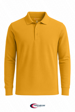 Load image into Gallery viewer, Boys/ Unisex Long Sleeve Pique Polo Shirt - single