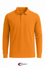Load image into Gallery viewer, Boys/ Unisex Long Sleeve Pique Polo Shirt - single