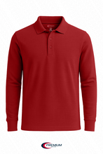 Load image into Gallery viewer, Boys/ Unisex Long Sleeve Pique Polo Shirt - single