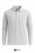 Load image into Gallery viewer, Boys/ Unisex Long Sleeve Pique Polo Shirt - single
