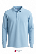 Load image into Gallery viewer, Boys/ Unisex Long Sleeve Pique Polo Shirt - single